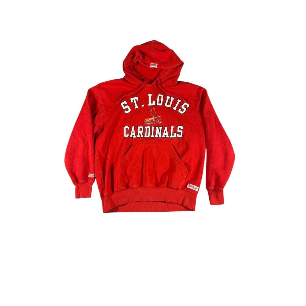 Stitches MLB St. Louis Cardinals‎ Red Pullover Logo Hoodie Men's Large